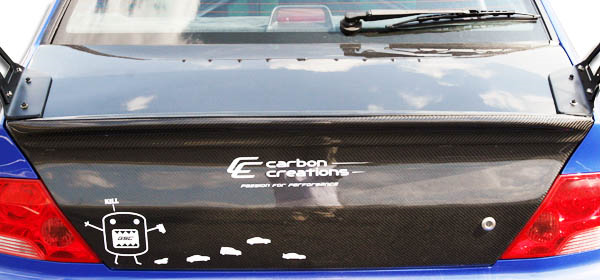 Transform Your 2002 - 2006 Mitsubishi Lancer with Carbon Creations OEM Look Carbon Fiber Trunk!