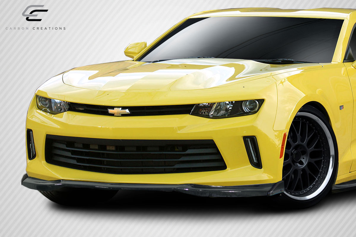 Get the Stunning 2016 - 2018 Chevrolet Camaro V6 Carbon Creations Arsenal 3 - Piece Front Lip Spoiler Now!