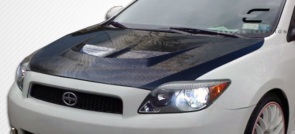 Unleash Style: 2005 - 2010 Scion tC Carbon Creations Evo One - Piece Hood