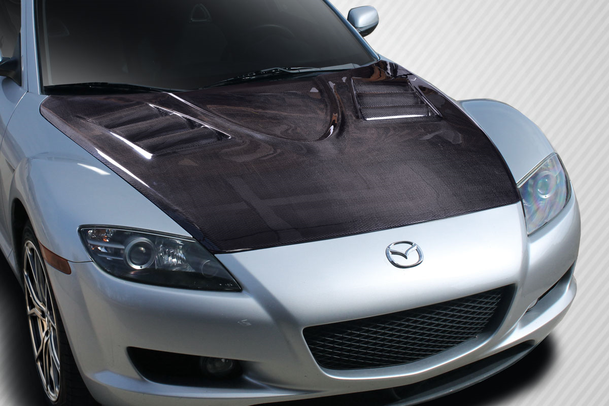 Unleash the Beast: 2004 - 2008 Mazda RX - 8 Carbon Creations Vader Hood (1 Piece)