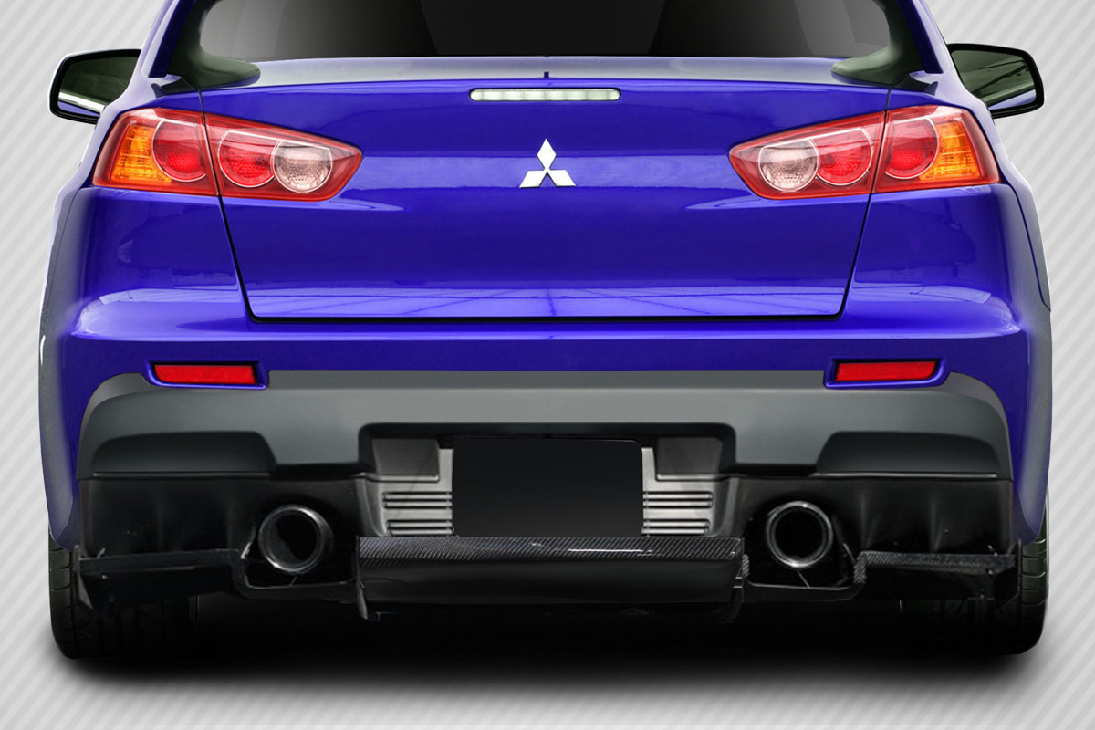 Upgrade Your 2008 - 2015 Mitsubishi Lancer Evolution 10 with Carbon Creations VR - S Rear Diffuser!