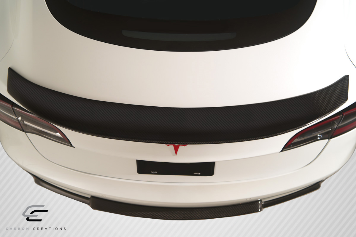Unleash the Power: 2018 - 2023 Tesla Model 3 Carbon Creations GT Concept Single - Piece Rear Wing Spoiler