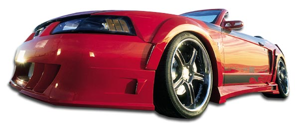 Unleash the Demon: 1999 - 2004 Ford Mustang Couture Polyurethane Front Fender Flares (2 Piece Set)