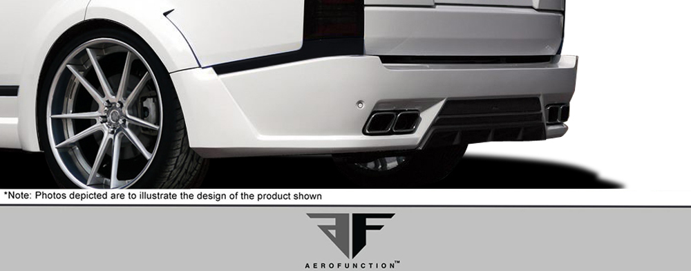 Upgrade Your 2013 - 2021 Land Rover Range Rover with AF - 1 Wide Body Rear Diffuser (GFK) - Single Piece (S)