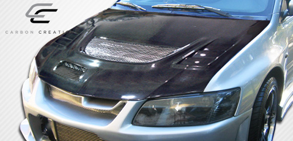 Unleash the Beast: 2003 - 2006 Mitsubishi Lancer Evolution 8 9 Carbon Creations C - 1 One - Piece Hood
