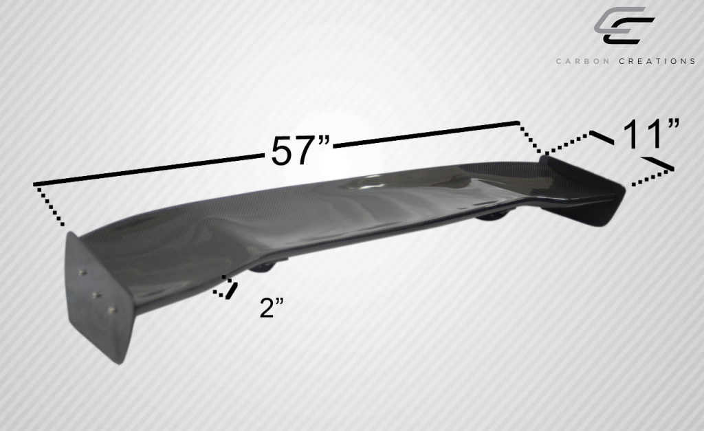 Get the Universal Carbon Creations GT Concept 2 3 - Piece Wing Trunk Lid Spoiler Now!
