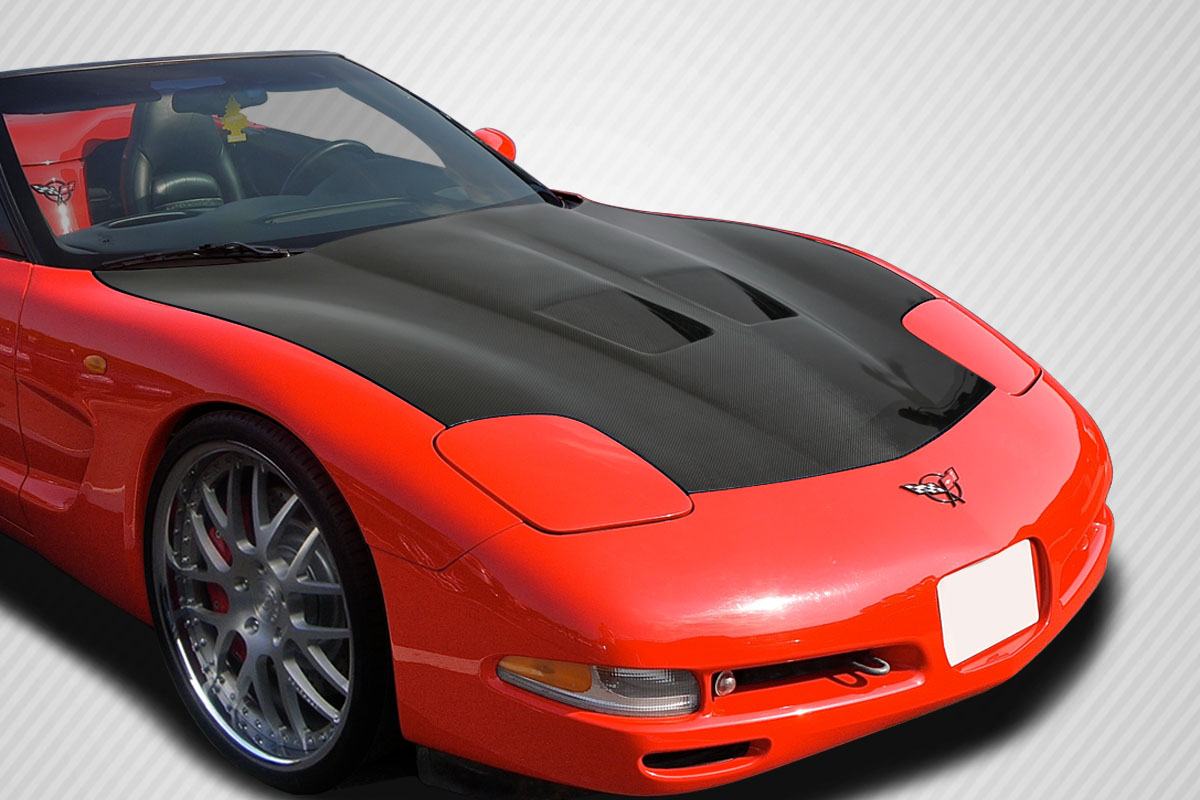 Upgrade Your 1997 - 2004 Chevrolet Corvette C5 with Carbon Creations GT Concept One - Piece Hood
