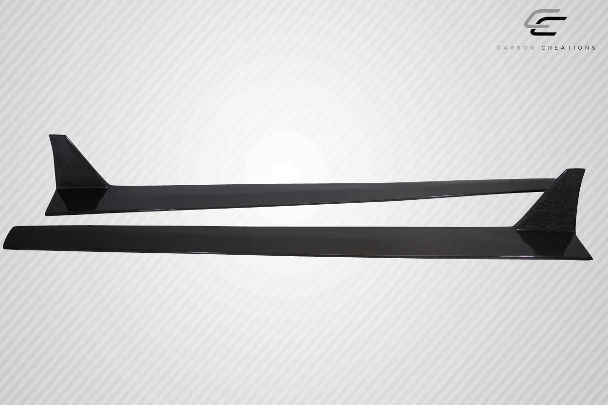 Upgrade Your 2015 - 2023 Ford Mustang with Carbon Creations Grid V2 Side Skirts Rocker Panels - 2 Piece Set