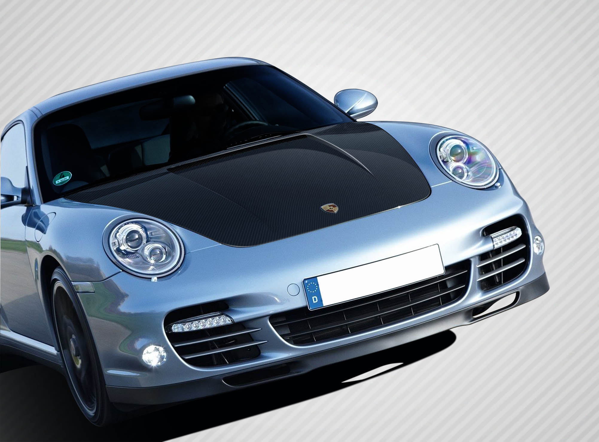 Upgrade Your Porsche! 2005-2013 Porsche Models Carbon Creations Eros Version 1 One-Piece Hood