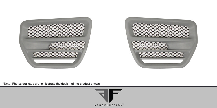Enhanced 2012 - 2019 Land Rover Range Rover Evoque AF - 1 GFK Light Housings (2 - Piece Set)