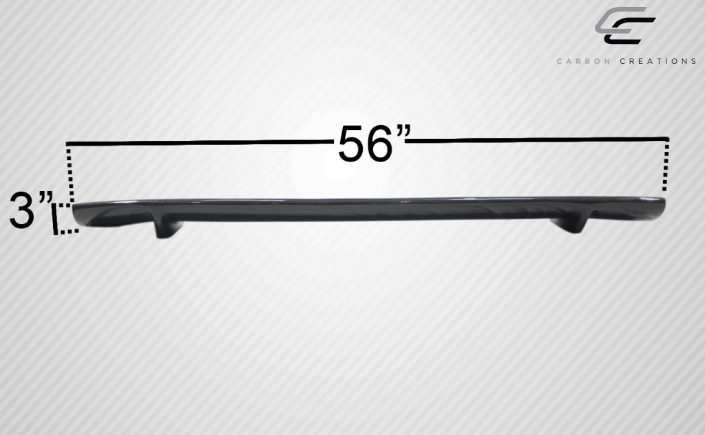 Universal Carbon Creations Sniper 3 - Piece Wing Trunk Lid Spoiler: A Must - Have for Car Enthusiasts!