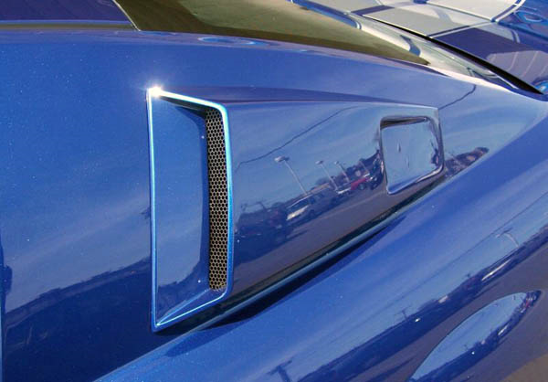 Revamp Your 2005 - 2009 Ford Mustang with Couture Polyurethane CVX Window Scoop Louvers (2 Piece Set)