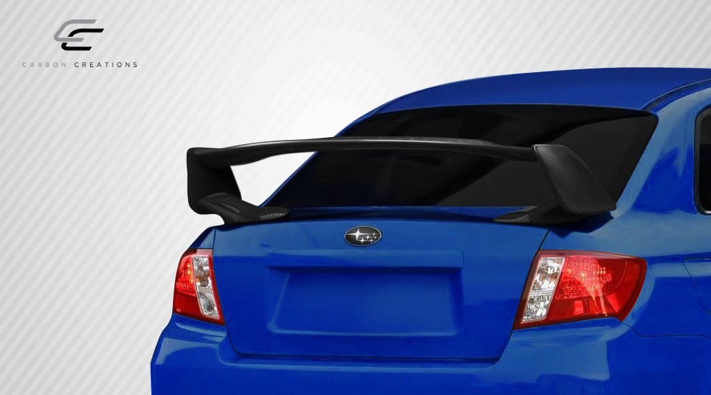Upgrade Your 2008 - 2011 Subaru Impreza or 08 - 18 WRX STI 4DR with Carbon Creations STI Look Trunk Lid Spoiler Wing!