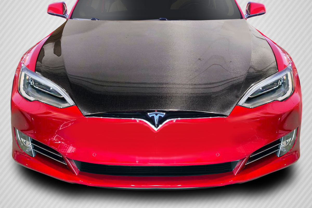 Revolutionize Your 2016.5 - 2021.5 Tesla Model S with Carbon Creations DriTech OEM Look Hood!