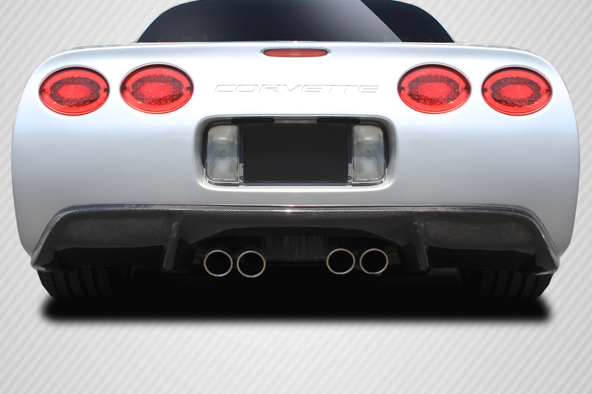 Unleash the Power: 1997 - 2004 Chevrolet Corvette Carbon Creations ZR2 Single - Piece Rear Diffuser