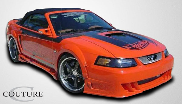Unleash the Demon: 1999 - 2004 Ford Mustang Couture Polyurethane Front Fender Flares (2 Piece Set)