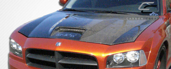 Unleash the Power: 2006 - 2010 Dodge Charger Carbon Creations SRT Look One - Piece Hood