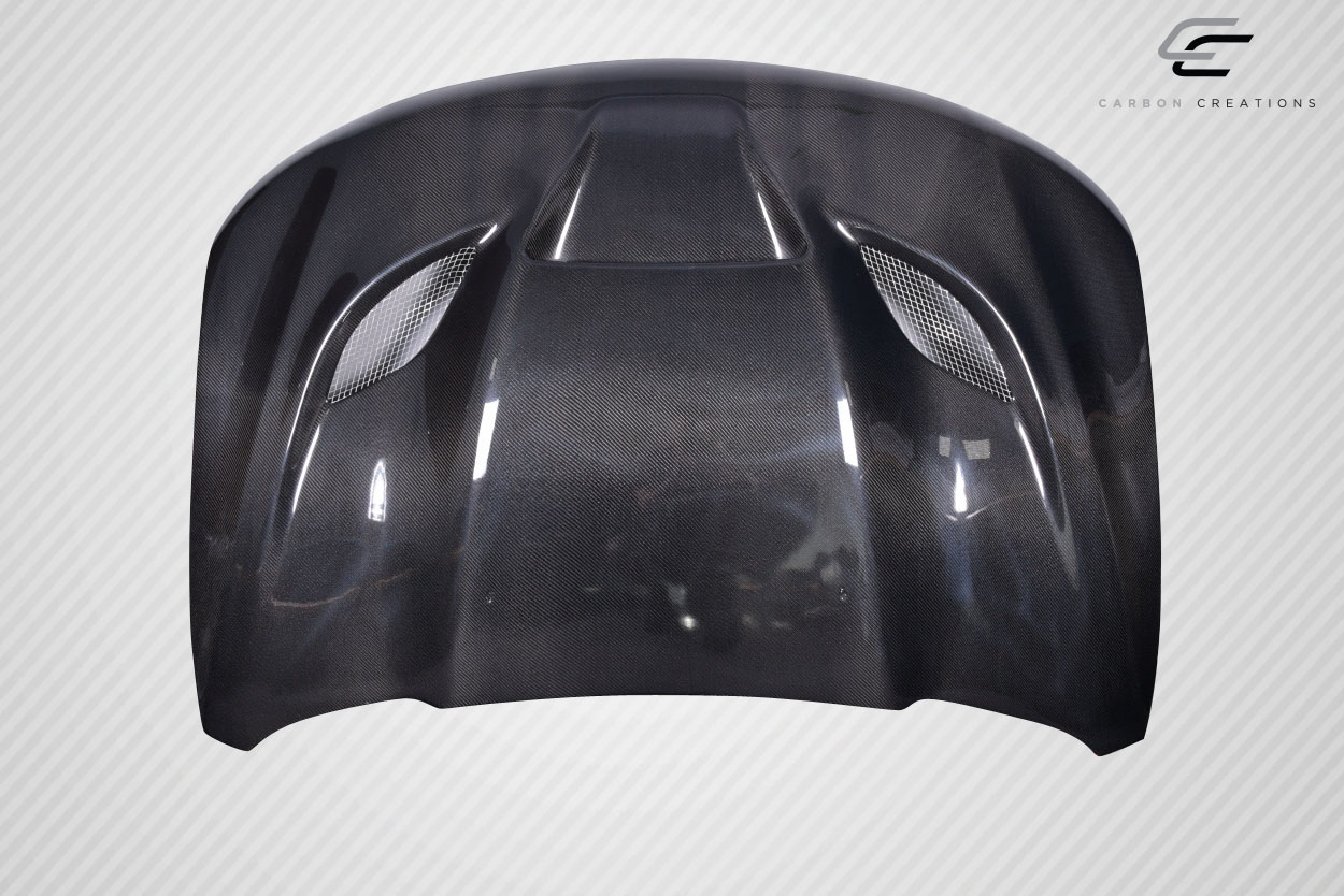 Upgrade Your 2011 - 2022 Jeep Grand Cherokee with Carbon Creations Hellcat Look 1 - Piece Hood