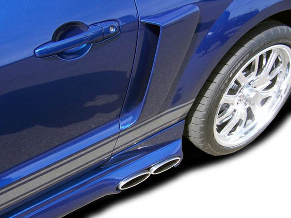 Upgrade Your 2005 - 2009 Ford Mustang with Couture Polyurethane CVX Side Scoops (2 Piece Set)
