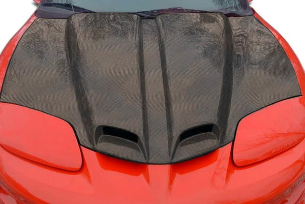 Get Your 1998 - 2002 Pontiac Firebird a Stunning Carbon Creations WS - 6 One - Piece Hood Now!