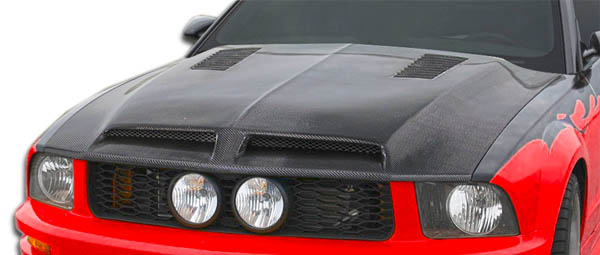 Unleash Your 2005 - 2009 Ford Mustang's Beast with Carbon Creations GT500 One - Piece Hood