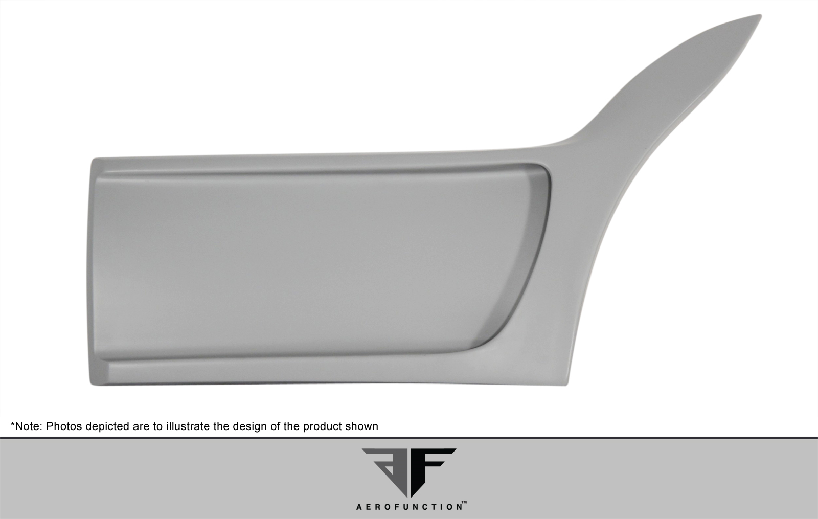 Enhance Your 2008 - 2014 BMW X6/X6M with AF - 3 Wide Body Rear Door Caps (GFK) - 2 Piece Set!