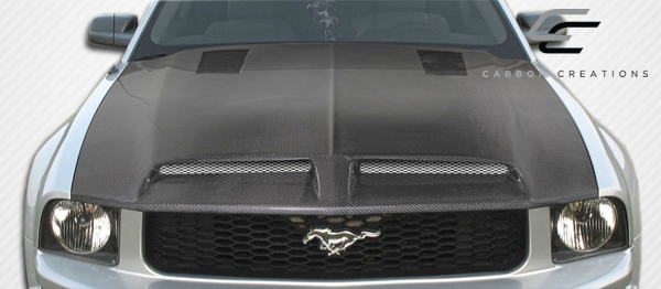 Unleash Your 2005 - 2009 Ford Mustang's Beast with Carbon Creations GT500 One - Piece Hood