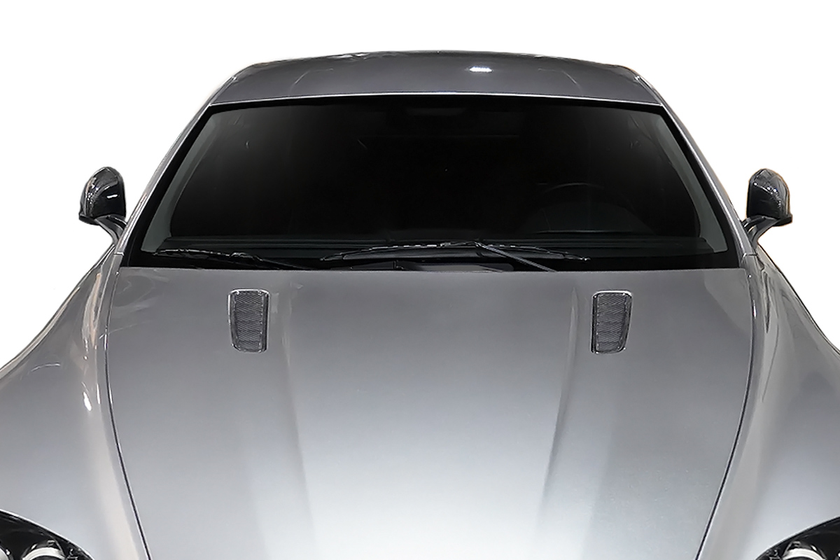 Upgrade Your 2006 - 2017 Aston Martin Vantage V8 with Stunning Carbon AF - 1 Hood Vents (CFP) - 2 Piece Set