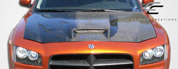 Unleash the Power: 2006 - 2010 Dodge Charger Carbon Creations SRT Look One - Piece Hood