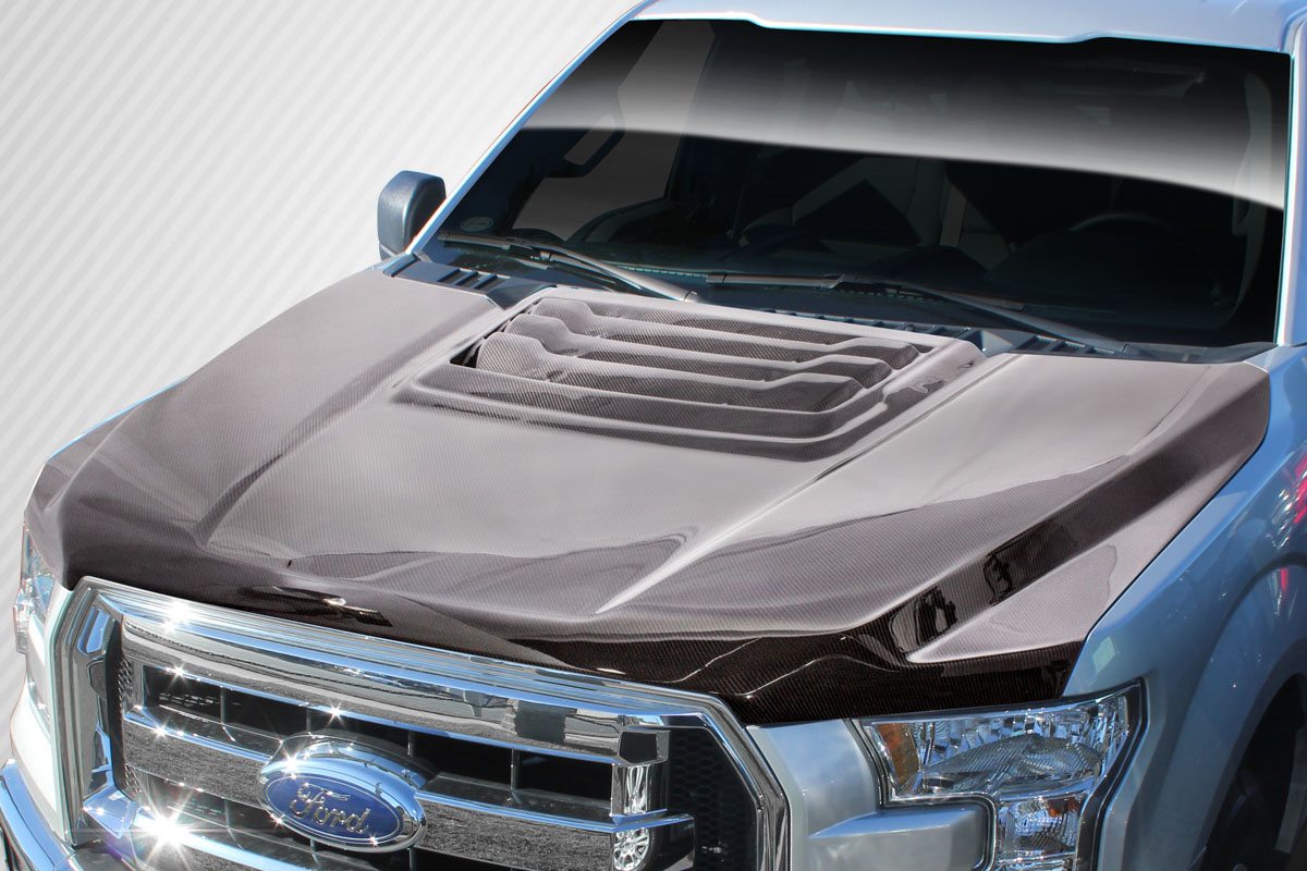 Transform Your 2015 - 2020 Ford F - 150 with Carbon Creations Raptor Look Hood!