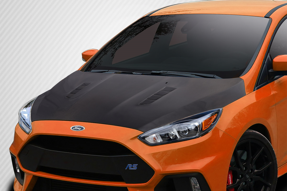 2016 - 2018 Ford Focus Carbon Creations RS Look Hood - 1 Piece: Transform Your Ride!