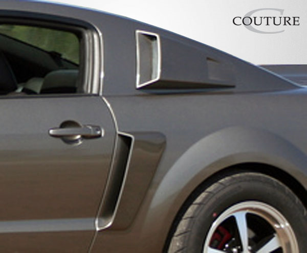 Upgrade Your 2005 - 2009 Ford Mustang with Couture Polyurethane CVX Side Scoops (2 Piece Set)