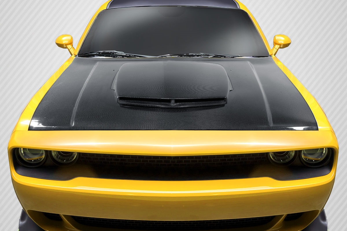 Upgrade Your 2008 - 2023 Dodge Challenger with Carbon Creations TA Look One - Piece Hood