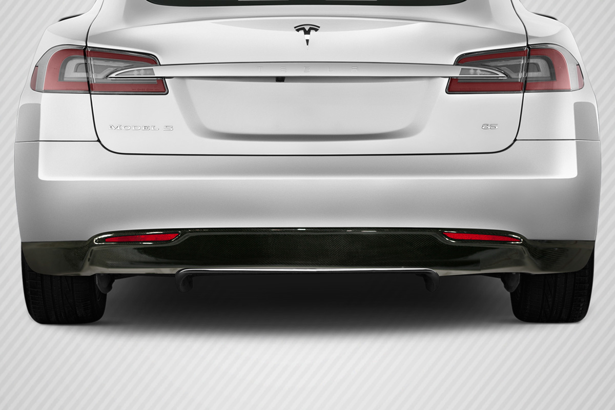 Enhance Your 2012 - 2016 Tesla Model S with Carbon Creations UTech Rear Diffuser - 1 Piece