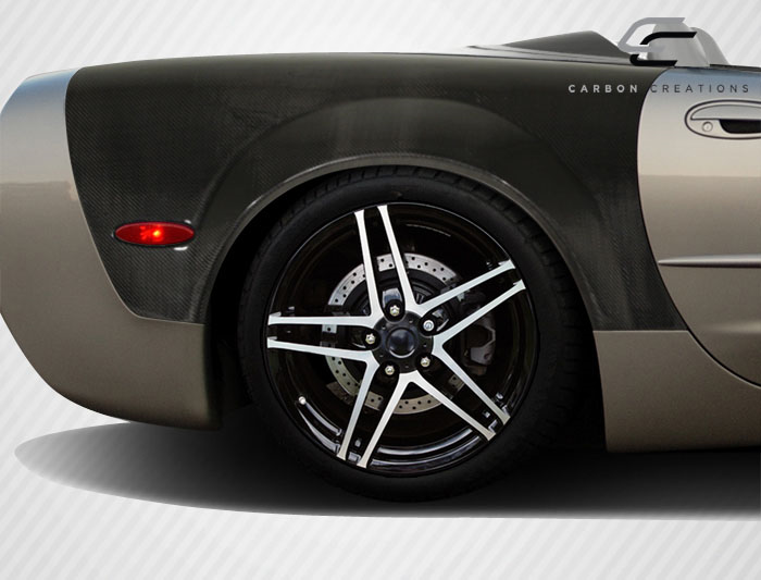 Transform Your 1997 - 2004 Chevrolet Corvette C5 Convertible Z06 with Carbon Creations ZR Edition Rear Fenders - 2 Piece Set