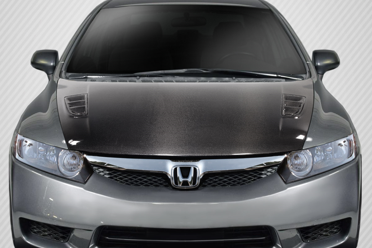 Unleash Style: 2006 - 2011 Honda Civic 4DR Carbon Creations Type M One - Piece Hood
