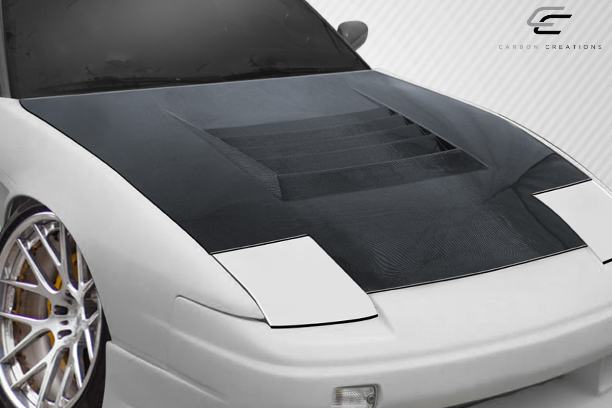 1989 - 1994 Nissan 240SX S13 Carbon Creations D - 1 One - Piece Hood: Elevate Your Ride!