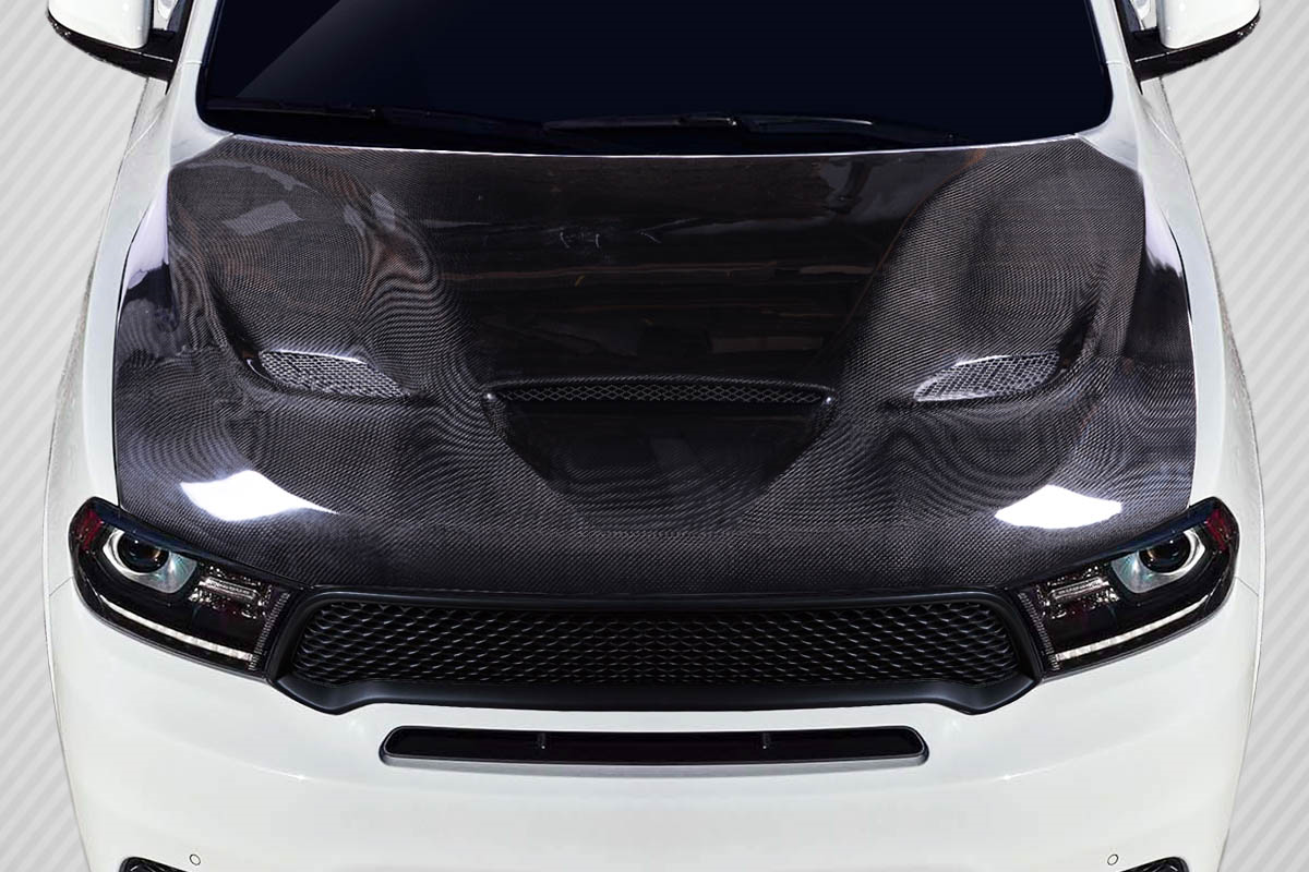 Unleash the Beast: 2011 - 2023 Dodge Durango Carbon Creations SRT Hellcat Look One - Piece Hood