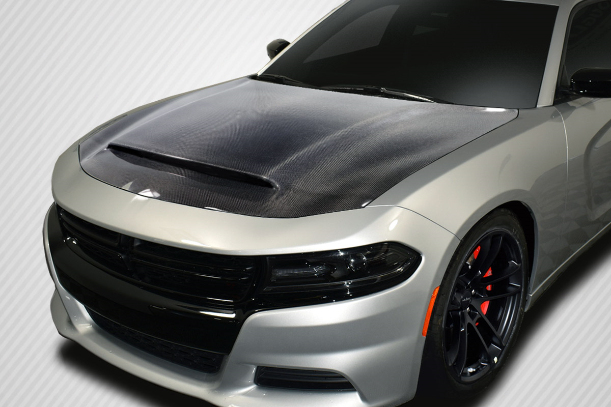 Unleash the Demon: 2015 - 2023 Dodge Charger Carbon Creations Demon Look Hood