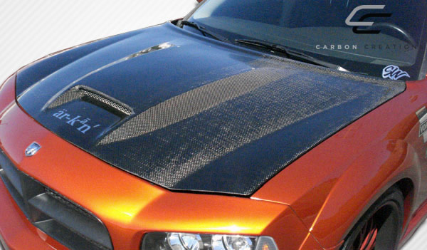 Unleash the Power: 2006 - 2010 Dodge Charger Carbon Creations SRT Look One - Piece Hood