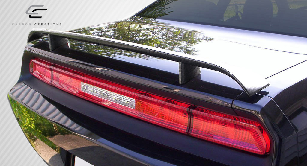 Unleash Your 2008 - 2023 Dodge Challenger with Carbon Creations G - Spec One - Piece Wing Trunk Lid Spoiler