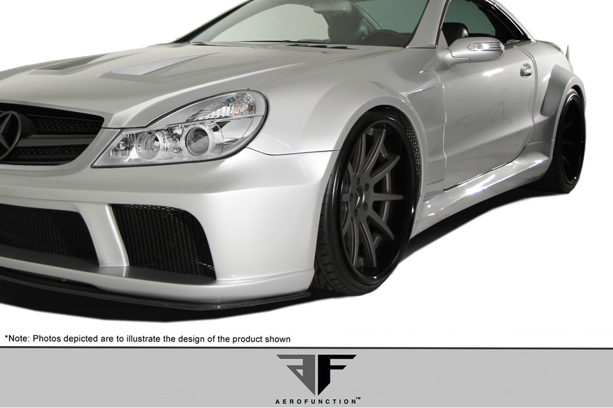 Upgrade Your 2003 - 2012 Mercedes SL Class R230 with AF - Signature 1 Series Wide Body Conversion Side Skirts (GFK) - 2 Piece Set