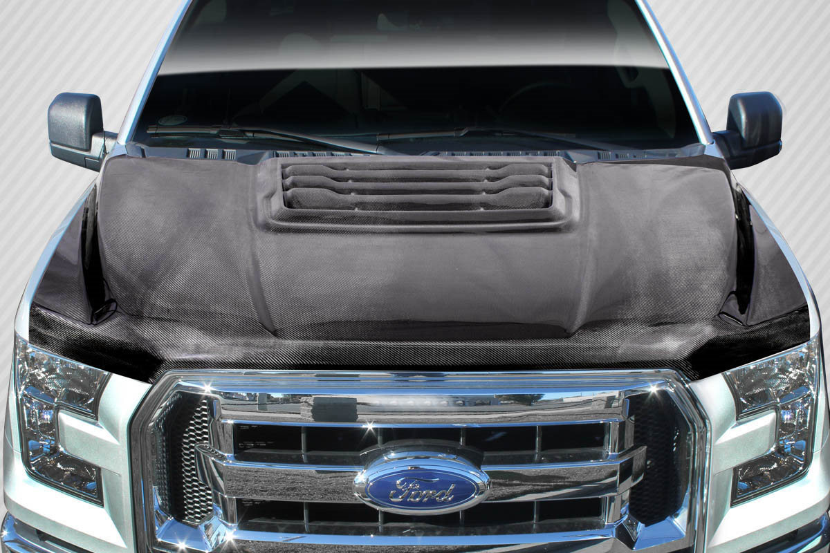 Transform Your 2015 - 2020 Ford F - 150 with Carbon Creations Raptor Look Hood!