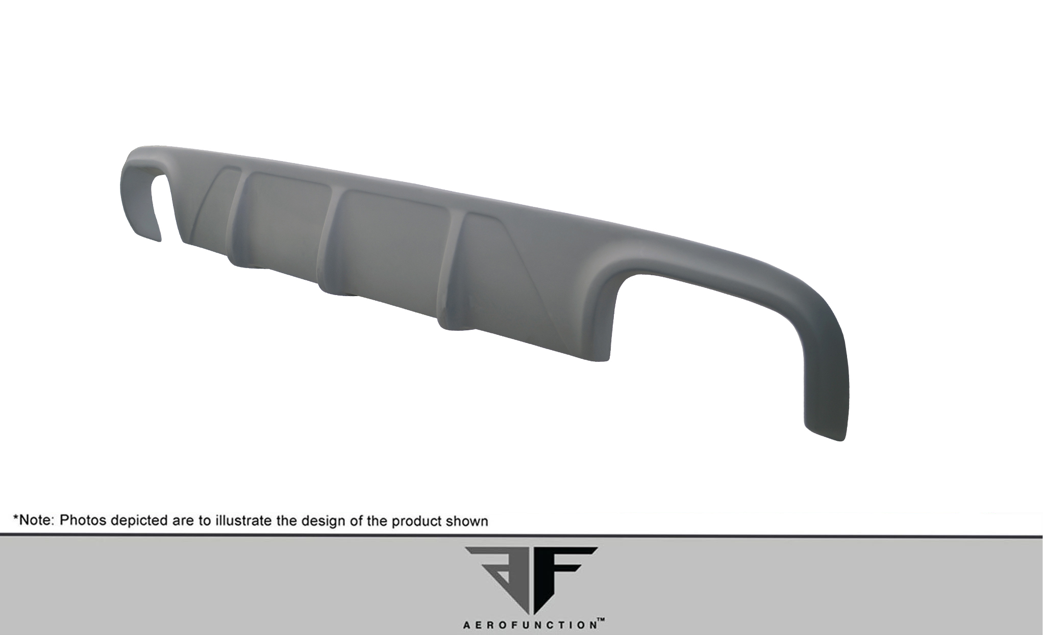 Upgrade Your 2009 - 2011 Porsche 911 Carrera 997 with the Stunning AF - 2 Rear Diffuser (GFK) - 1 Piece