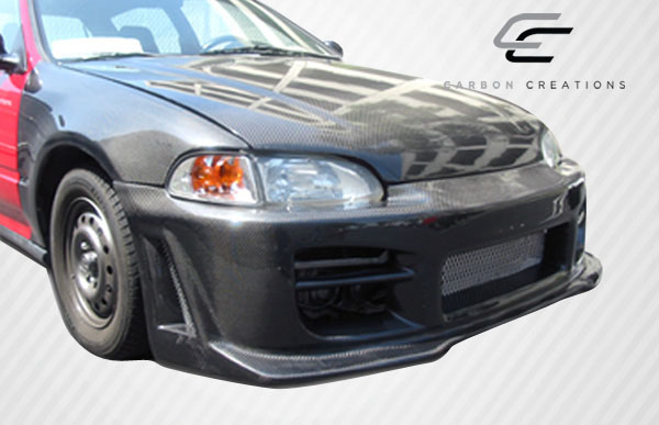 1992 - 1995 Honda Civic 2DR / HB Carbon Creations Dritech OEM Look Hood - One Piece: A Stunning Upgrade!