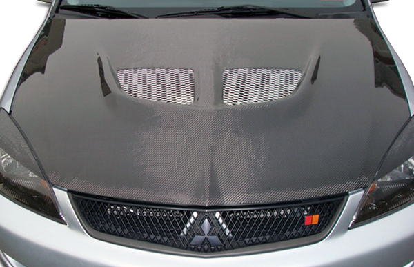 Unleash the Power: 2004 - 2007 Mitsubishi Lancer Carbon Creations Evo One - Piece Hood