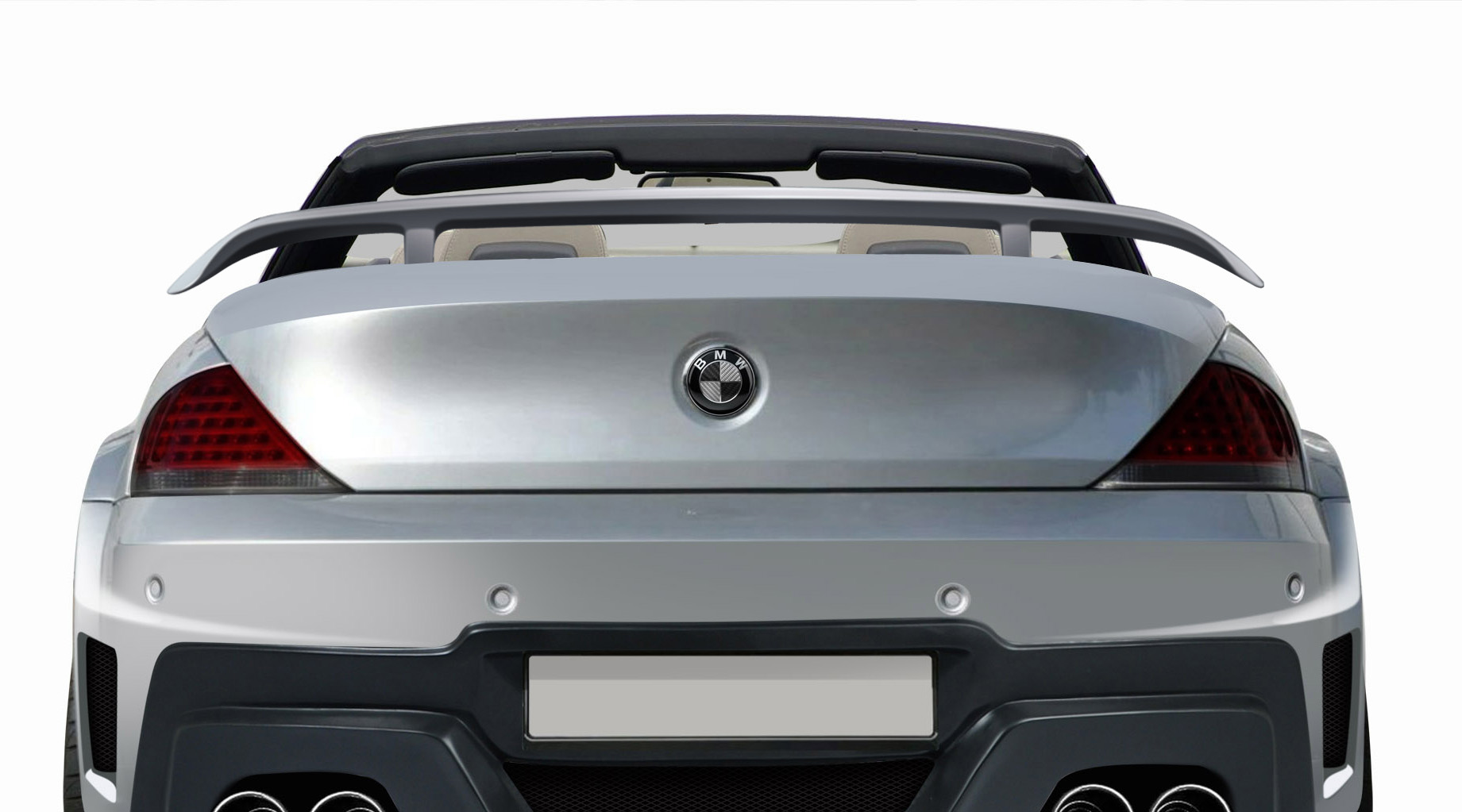 Enhance Your 2004 - 2010 BMW 6 Series M6 E63 E64 2DR with AF - 2 Trunk Spoiler (GFK) - 1 Piece