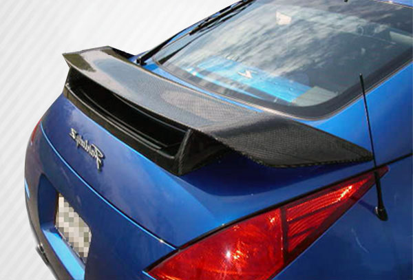 Upgrade Your 2003 - 2008 Nissan 350Z Z33 2DR Coupe with Carbon Creations N - 1 Wing Trunk Lid Spoiler!
