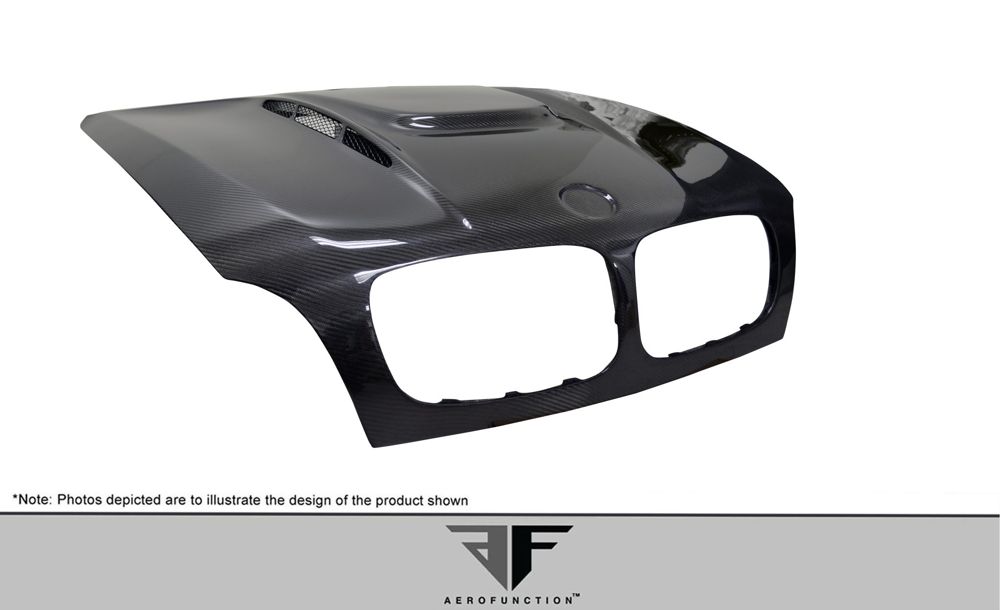 Upgrade Your BMW! 2007 - 2014 BMW X5 E70 & X6/X6M E71 Carbon AF - 5 Hood (CFP) - 1 Piece