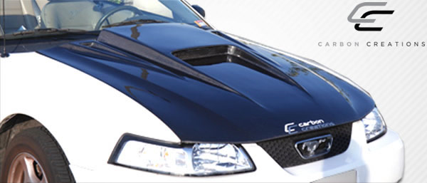 Unleash the Beast: 1999 - 2004 Ford Mustang Carbon Creations Spyder 3 One - Piece Hood